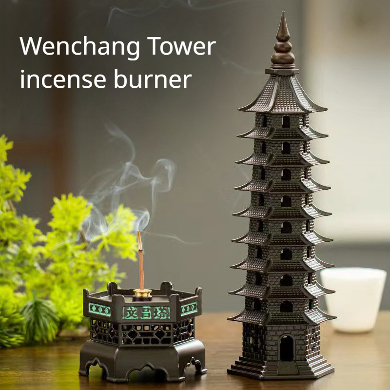 Home Decor Humacao - Wen交換大ワイヤー香炉、レトロなホルダー、家の屋内、引き深い寺院の装飾、アロマテラピーの家電