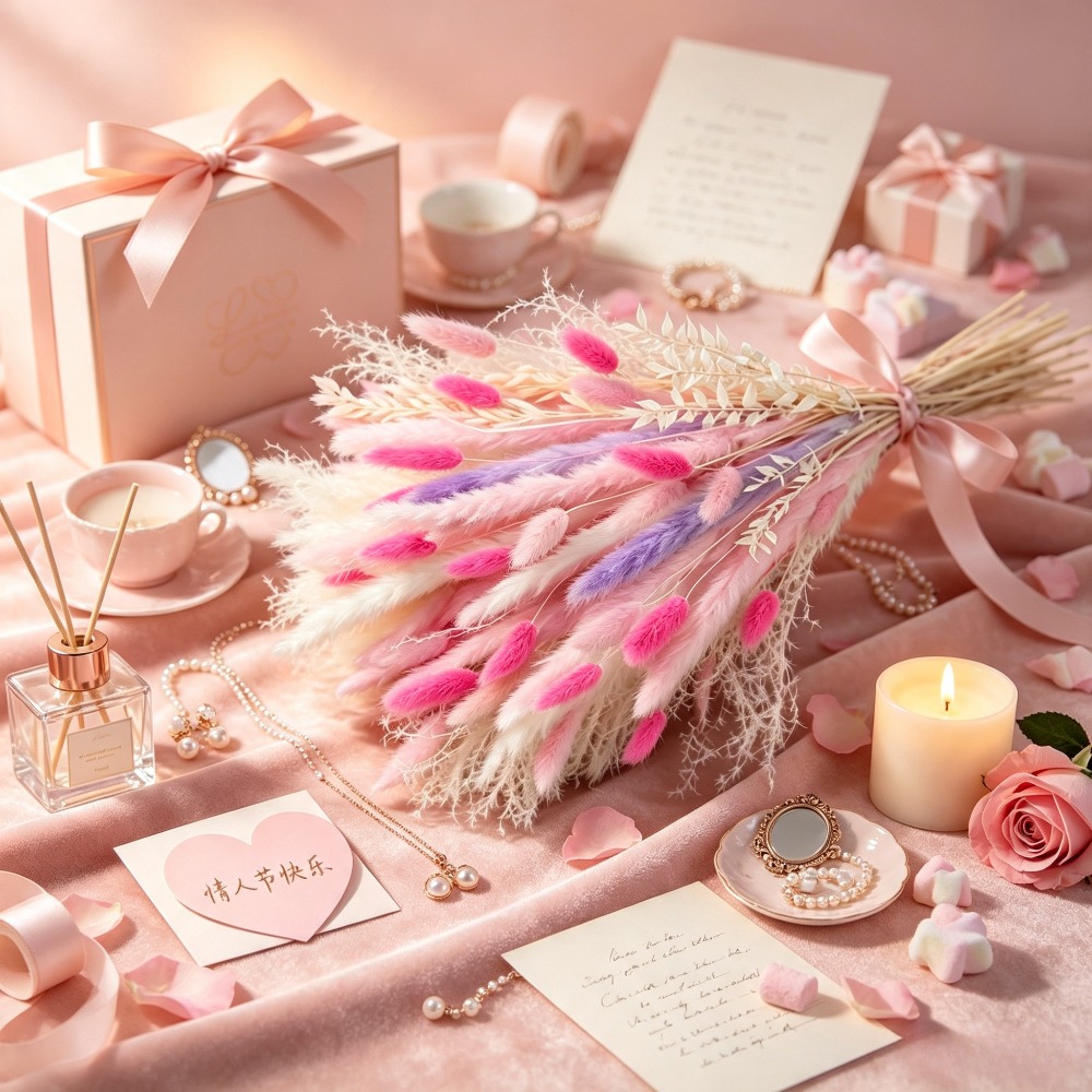 豪華で高級感のあるドライフラワーブーケは、家の装飾、クリスマ - Dried Flower Bouquet のレビューと価格