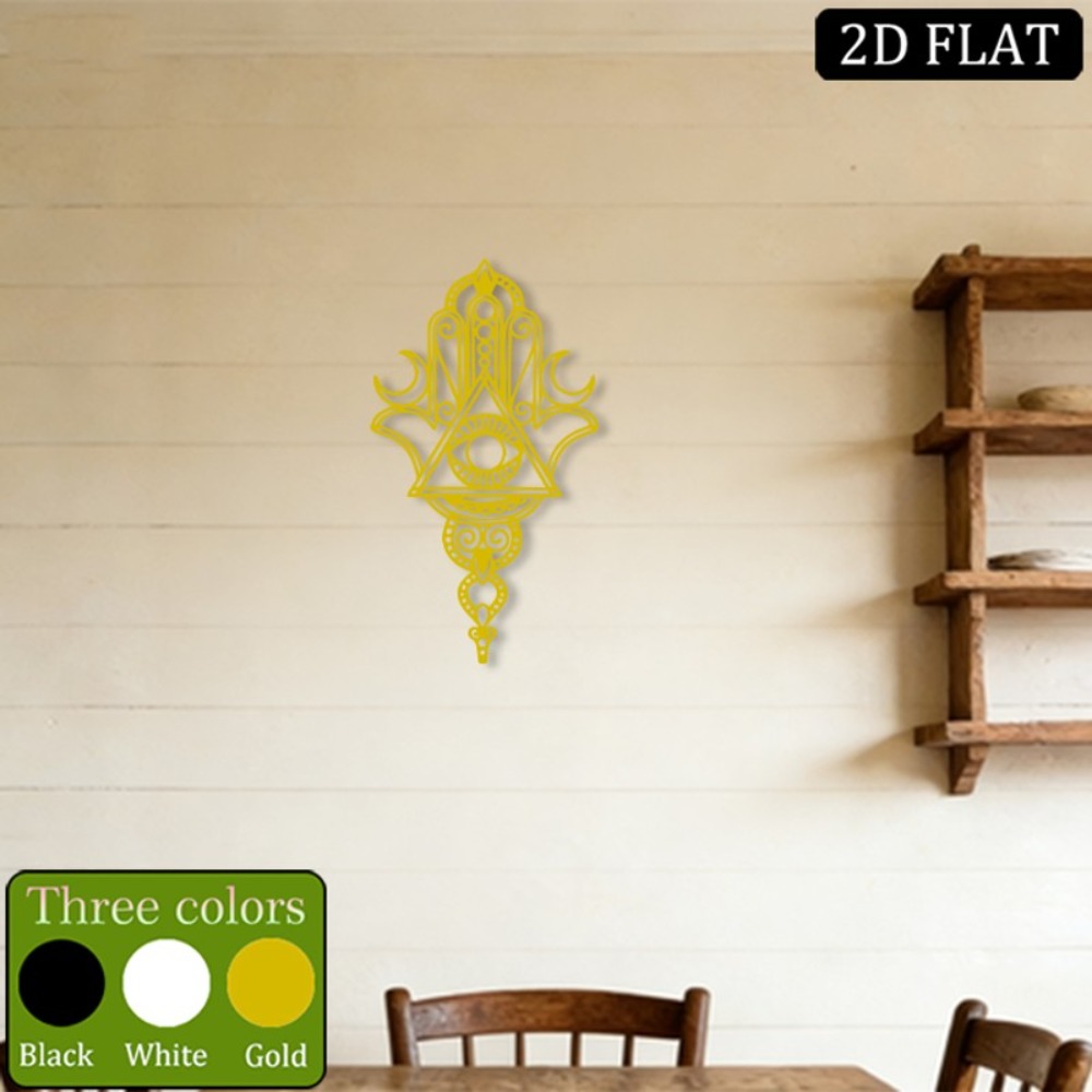 CIFBUY 鉄製ウォールアート ハムサ邪視メタル彫刻 壁掛 - Home Decor Living Room のレビューと価格