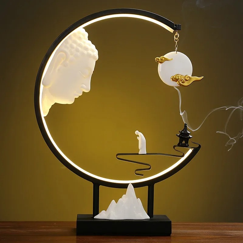 FX-1 新しい中国風禅嫦娥月面飛行創造的な逆流香炉ホームリ - Home Decor Zen のレビューと価格