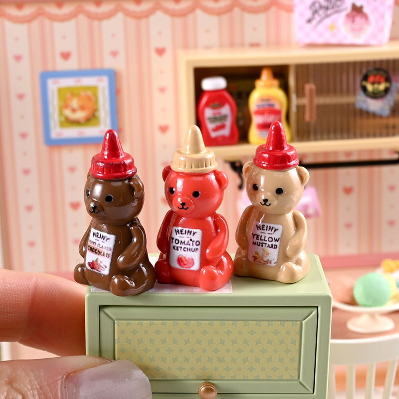 10 個 1/12 ドールハウス模擬リトルベアジャムボトルド - Home Decor Kolkata のレビューと価格