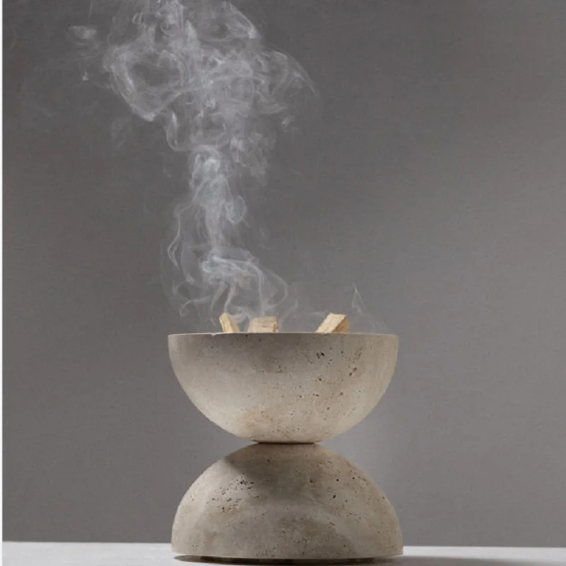 ベージュの球体ムバクハル香炉、家の装飾、天然大理石の宗教的な - Home Decor Humacao のレビューと価格