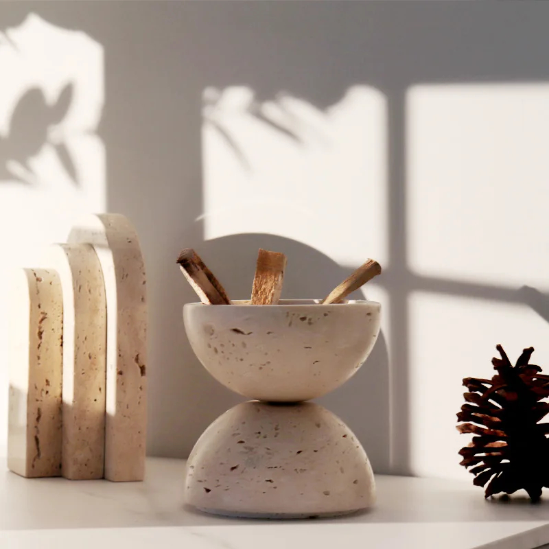 ベージュの球体ムバクハル香炉、家の装飾、天然大理石の宗教的な - Home Decor Humacao のレビューと価格