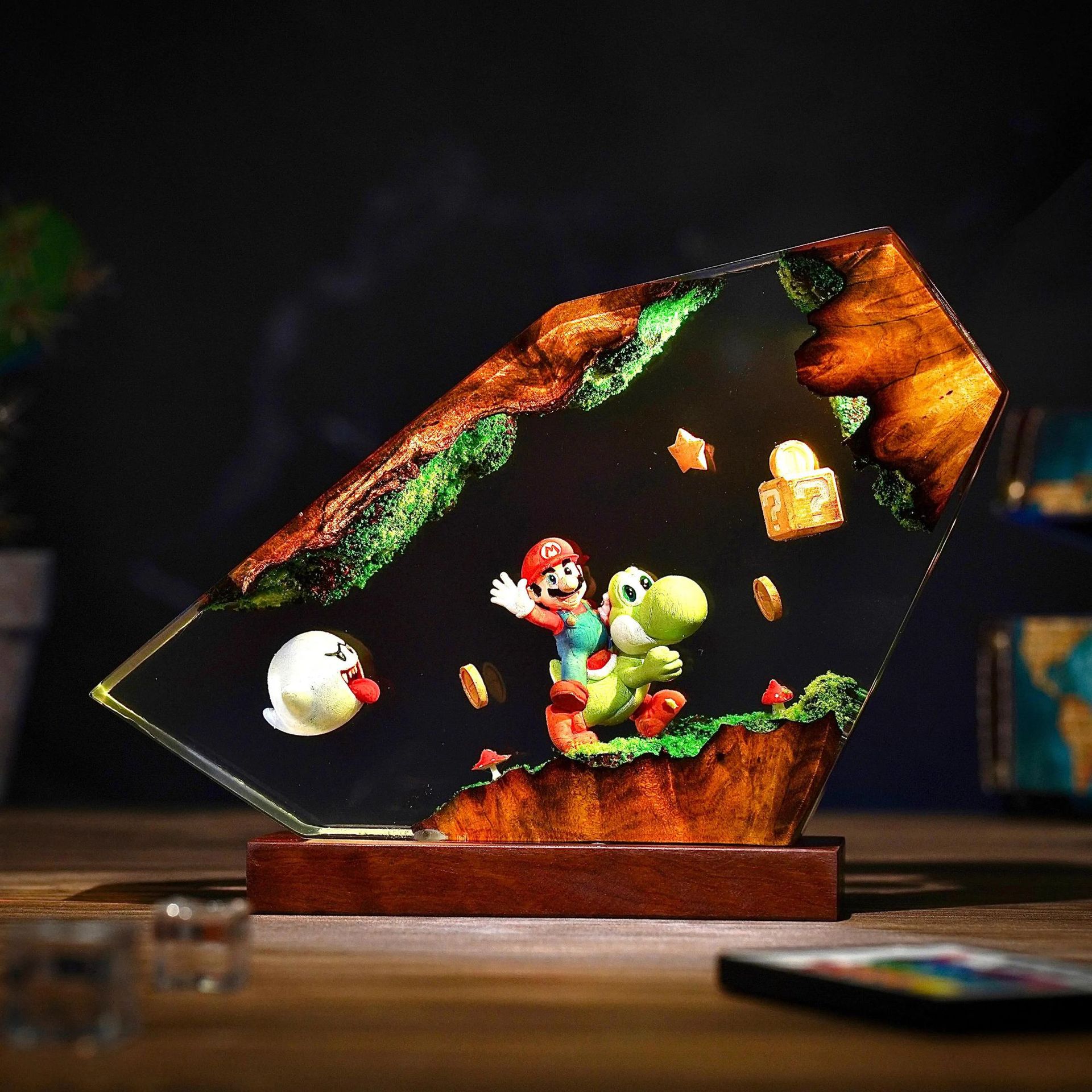 テーブルレジンランプ漫画アニメフィギュアカラーナイトライトカ - Home Decor Zen のレビューと価格