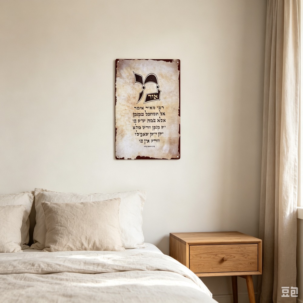 CIFBUY ヴィンテージヘブライ語トーラー文字アルミ製ウォ - Home Decor Living Room のレビューと価格