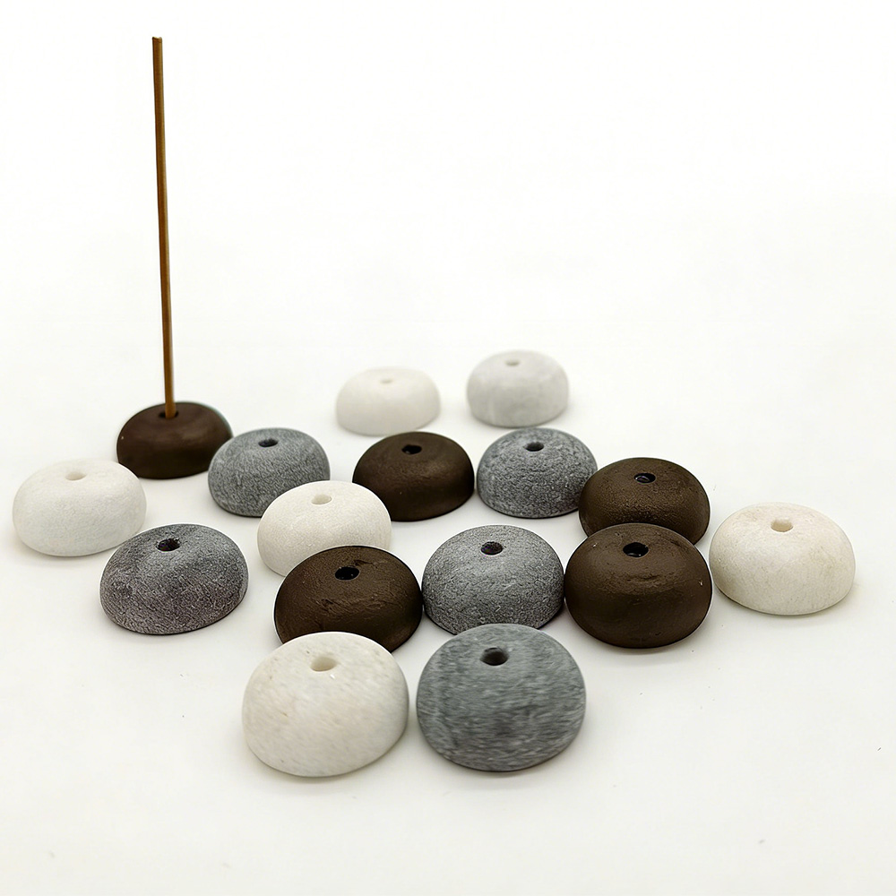 2個入り天然石香炉ホルダー、コイル型香炉、ロッククォーツ石ベ - Home Decor Humacao のレビューと価格