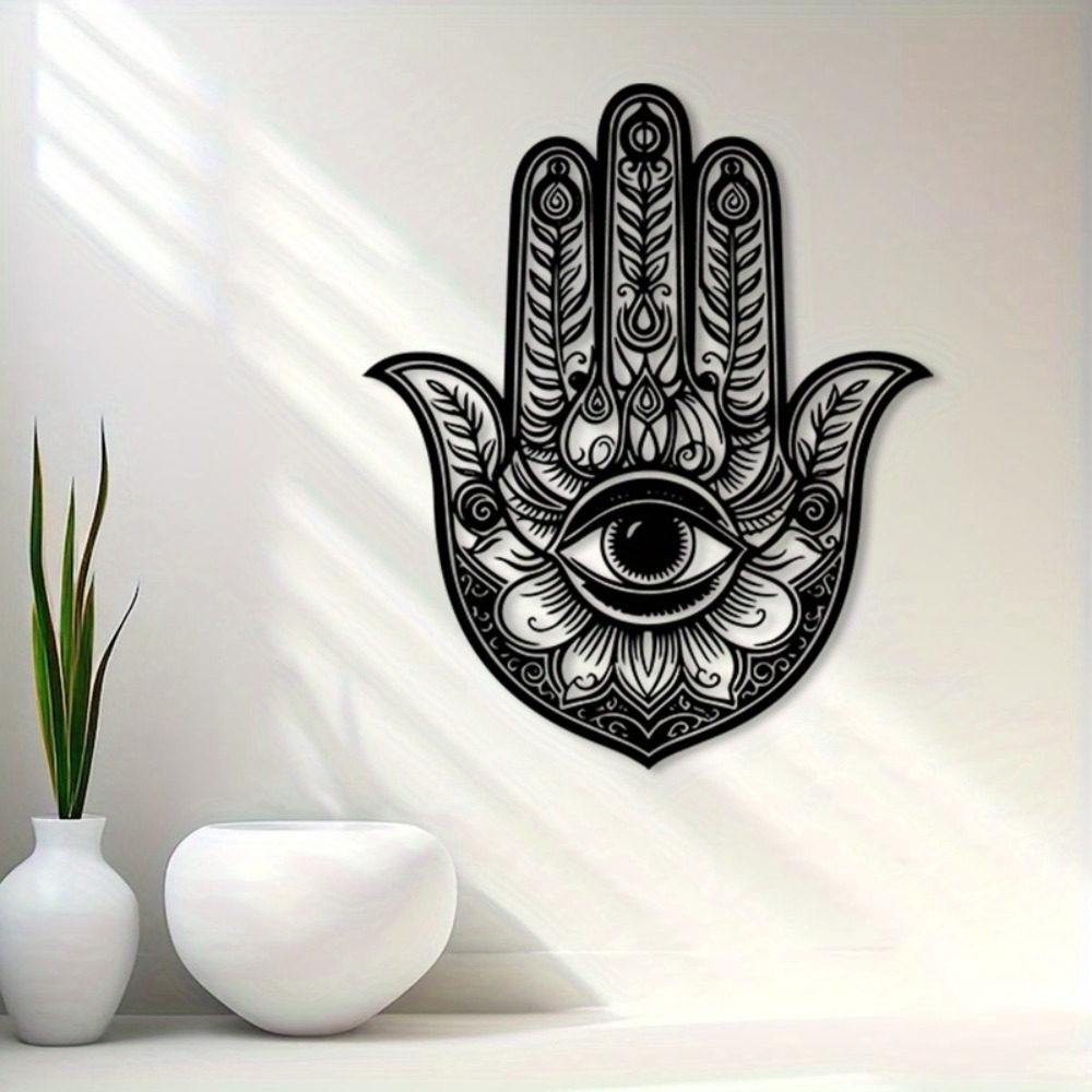 CIFBUY 鉄製ウォールアート ヴィンテージ ハムサハンド - Home Decor Living Room のレビューと価格