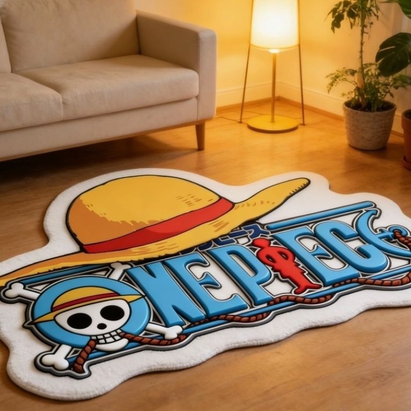 ワンピースアニメ柄スプライスエリアラグ、リビングルームのコー - Flooring Home Decor のレビューと価格