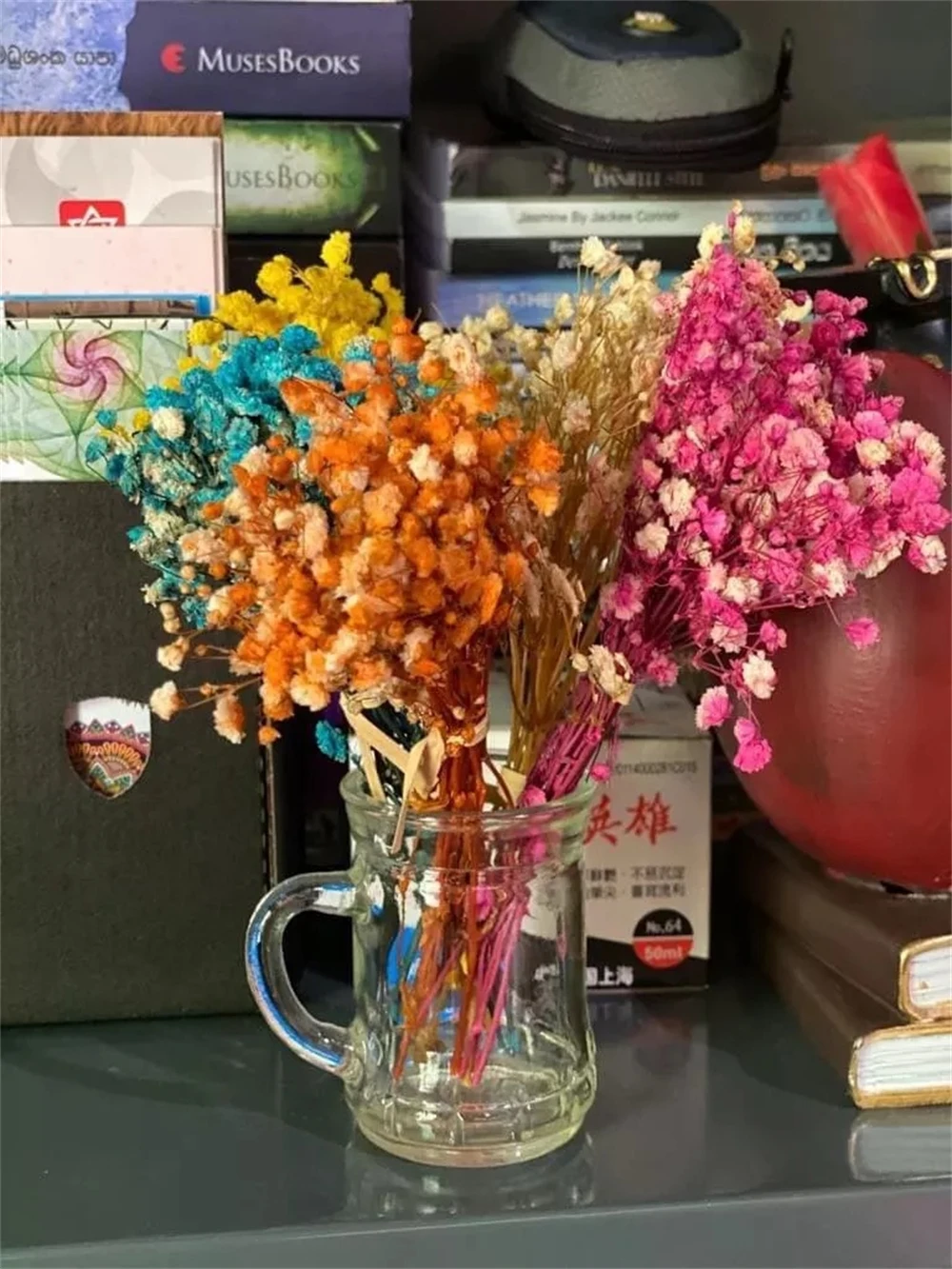 ミニGypsophilaドライフラワー、天然赤ちゃんブレス保 - Dried Flower Bouquet のレビューと価格