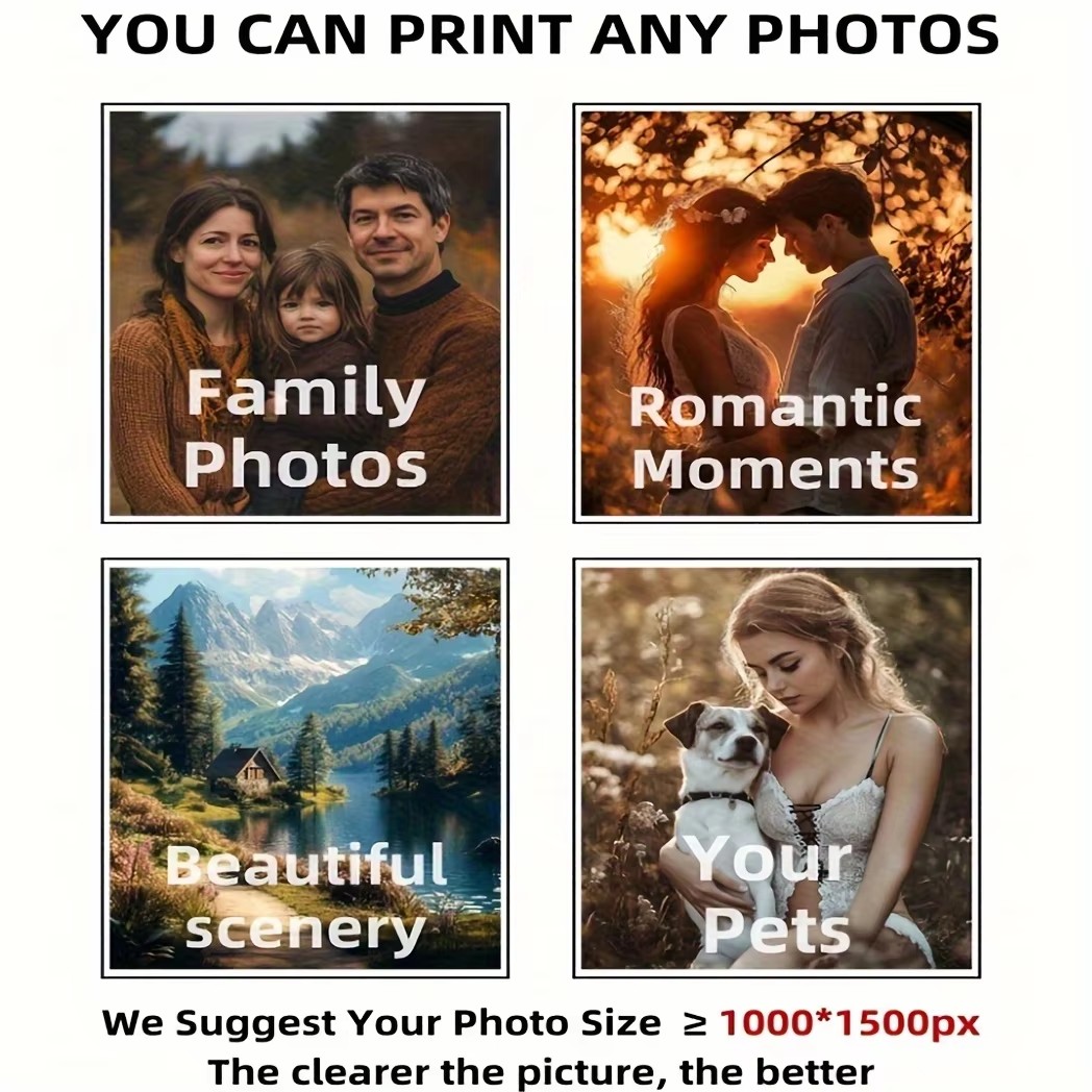 2 ピース/セットカスタムキャンバスプリント写真壁アートパー - Home Decor Wall Pictures のレビューと価格