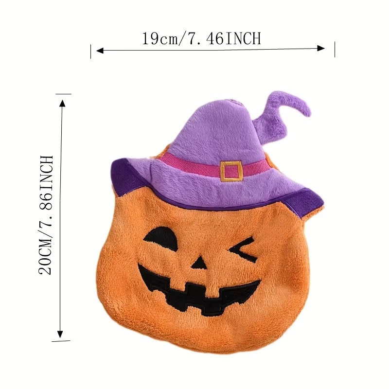 かわいいハロウィンテーマのハンドタオル カボチャ 黒猫 ゴー - Home Decor Kolkata のレビューと価格