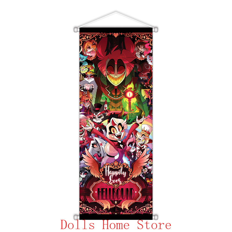 アニメスクロールキャンバス壁掛け絵画家の絵アニメポスター壁ア - Home Decor Wall Pictures のレビューと価格