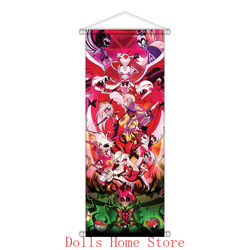 アニメスクロールキャンバス壁掛け絵画家の絵アニメポスター壁ア - Home Decor Wall Pictures のレビューと価格