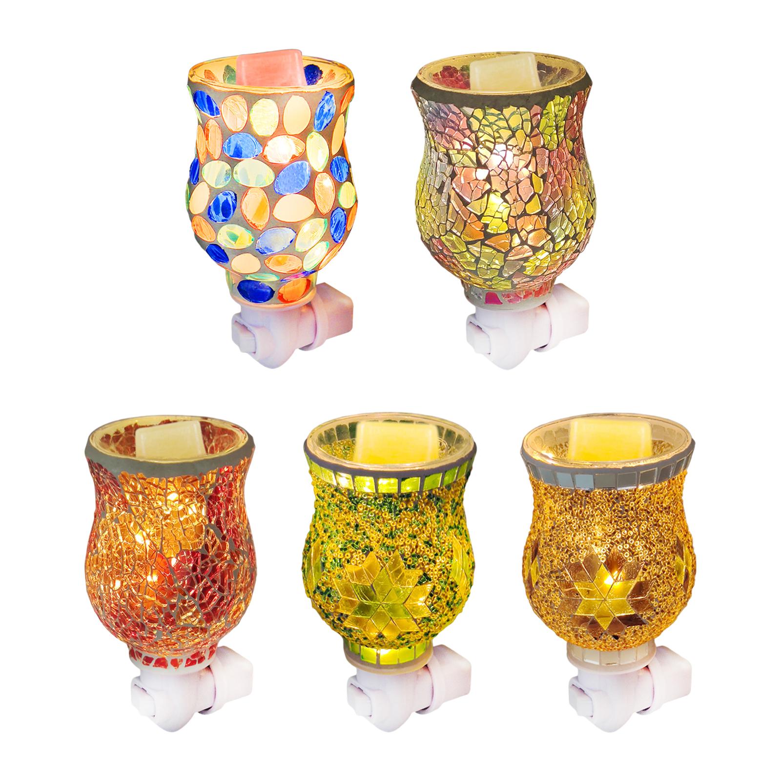 モザイクガラス製プラグインワックスメルトウォーマー、電気式ナ - Home Decor Humacao のレビューと価格