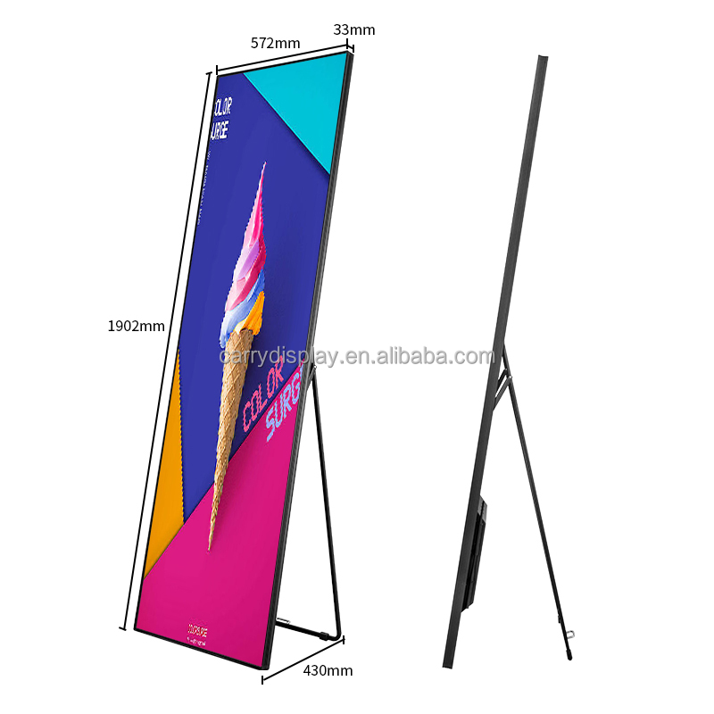 WiFi 4G制御 P2.5 屋内フロアスタンド型LEDミラ - Flooring Home Decor のレビューと価格